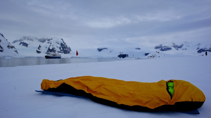 Camping in Antarctica