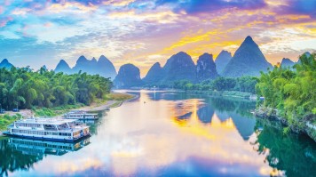 Li river during sunset