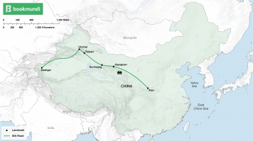 An overview map of the Silk Road in China