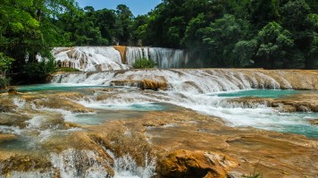 Visiting Agua Azul waterfalls is one of the things to do in Mexico