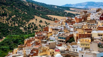 Moulay Idriss is a holy town near Meknes in Morocco