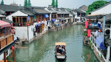 Located just 29 kilometers west of downtown Shanghai, the town features numerous fascinating canals with bridges connecting travelers to clusters of charming narrow streets. Shanghai's top attraction includes this beautiful ancient water town
