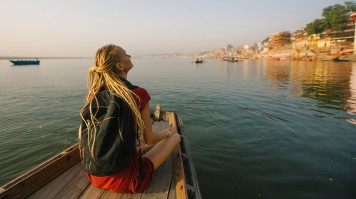 Boating down the Ganges