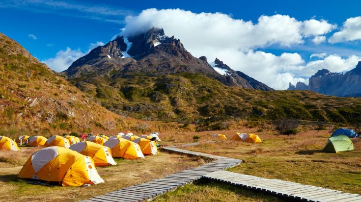 Camping in Torres del Paine