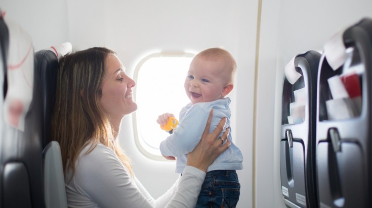 Traveling with baby flight