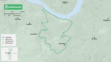 Map of Trilho do Vinho do Porto in Portugal