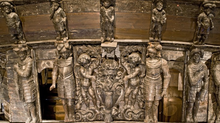 Waship in Vasa Museum in Stockholm. Waship in Vasa Museum in Stockholm.