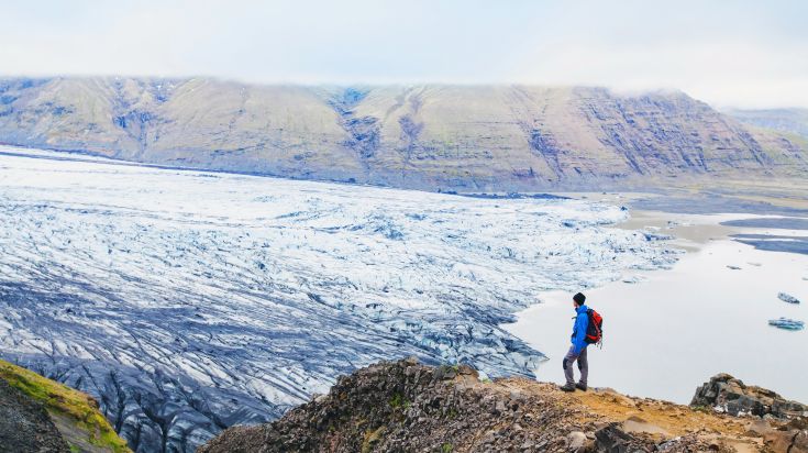 Vatnajokull National Park in Iceland is a good place for a day trip