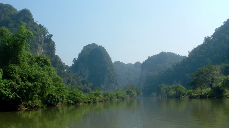 Ba Be lake in Vietnam