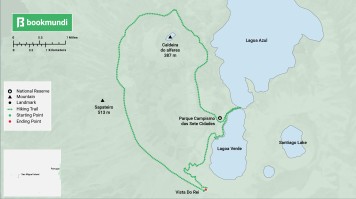 Map of Vista Do Rei Loop Of Sete Cidades Lake