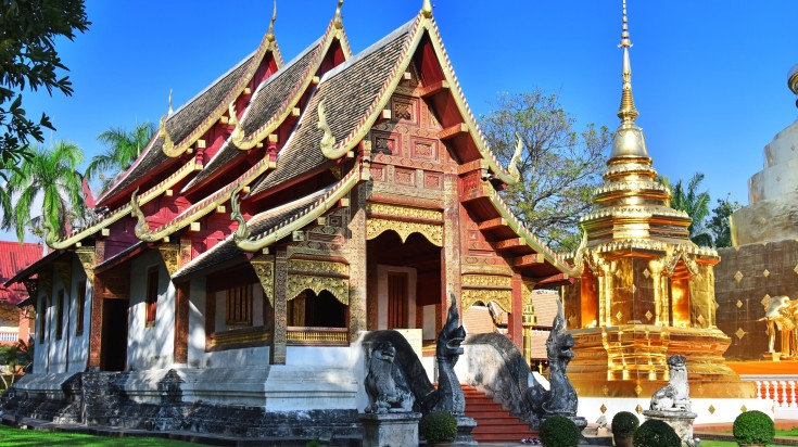 The ubosot of Wat Phra Singh, a Buddhist temple in Chiang Mai.