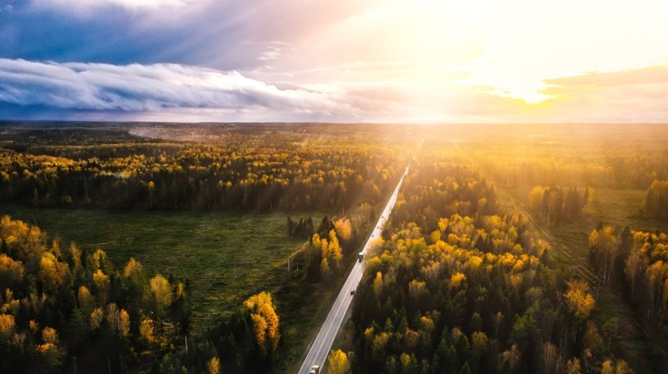 Finland experiences the warm sunlight during May.