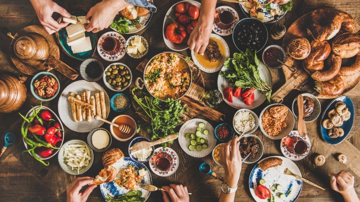 You will find a lot of options on your breakfast menu in western Turkey.