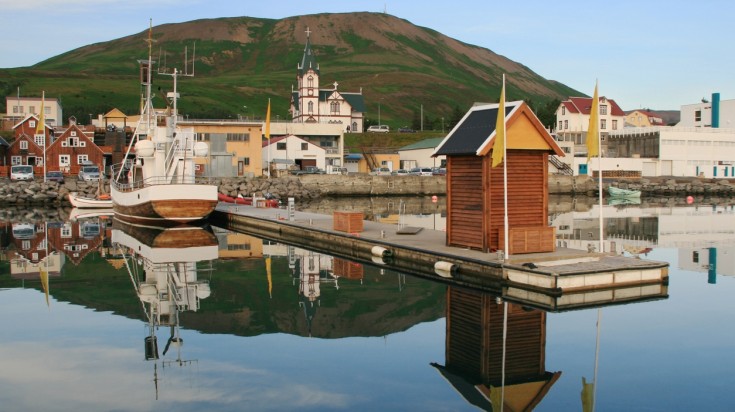 Husavik is another popular spot for whale watching in Iceland