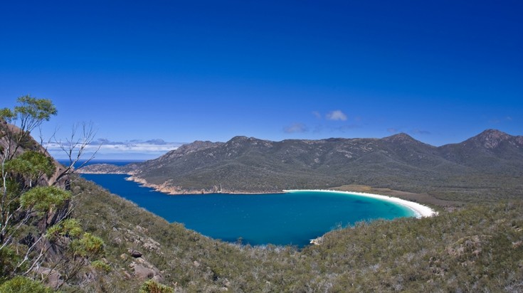 Wineglass Bay is a hallmark attraction in Tasmania.