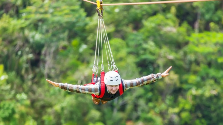 Ziplining in Costa Rica superman