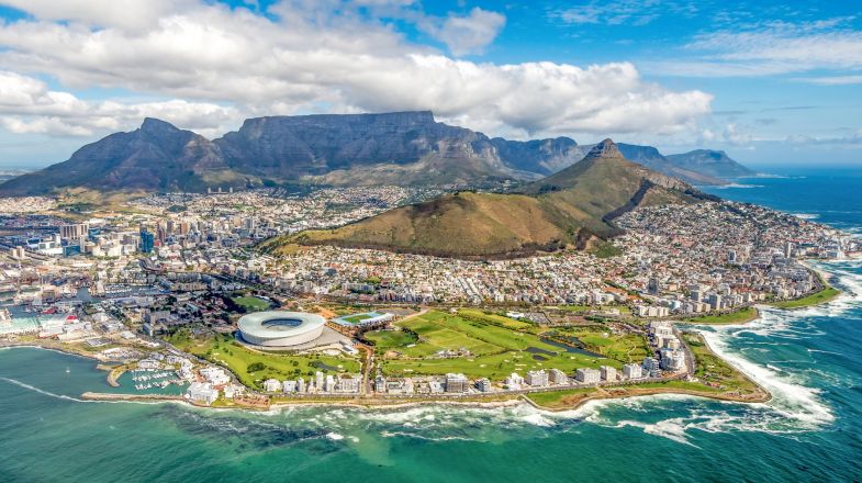 Cape Town, a coastal city in South Africa