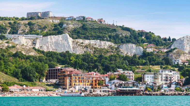 Balchik, a town and seaside resort situated on a small bay on the Black sea