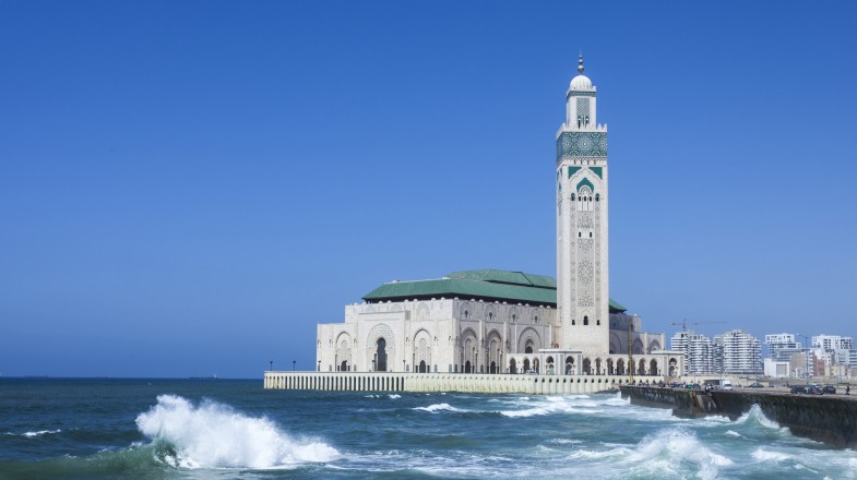 Located on the Atlantic coast of Morocco, Casablanca is a big city and a must-include on any Morocco itinerary