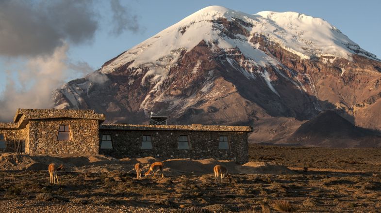 Chimborazo, the highest mountain in the Ecuadorian Andes