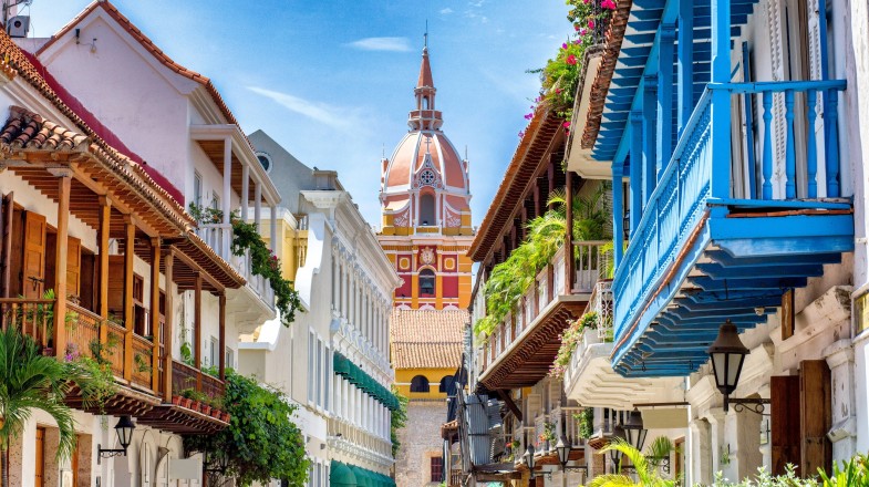 Admiring colonial architecture is one of many things to do on a short trip to Colombia