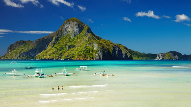 El Nido, a major tourist destination on the Philippines island of Palawan