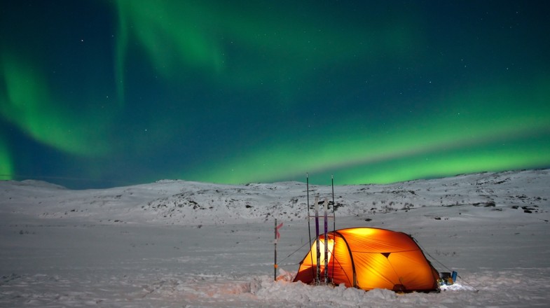 Northern lights from Lapland in Finland in March.