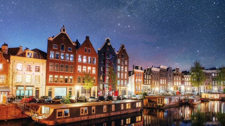 Beautiful night in Amsterdam
