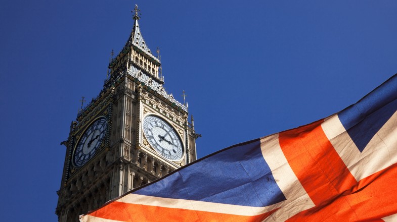 Big Ben and Union Jack
