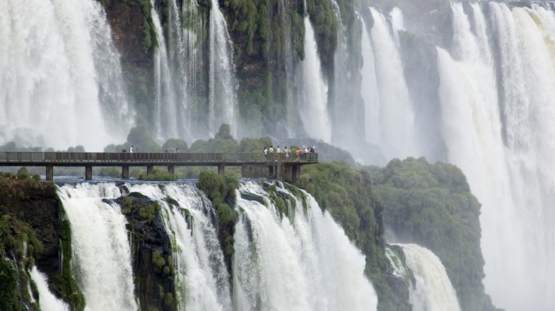 The famous Iguazu falls is a tremendous system of 275 waterfalls that combine to make the biggest of its kind in the world.