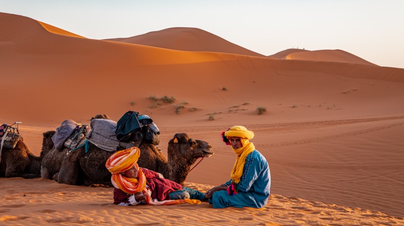 Sahara Desert in Morocco in June