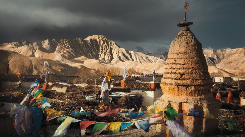 Mustang village, Nepal in November