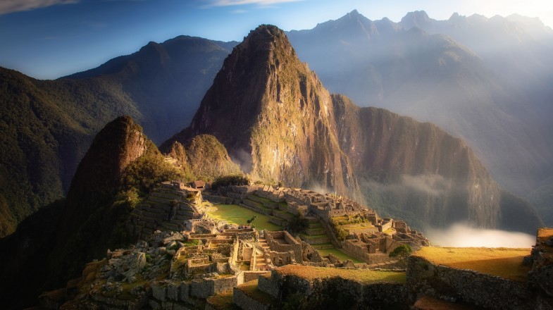 Sunrise over Machu Picchu Mountain, Peru in September