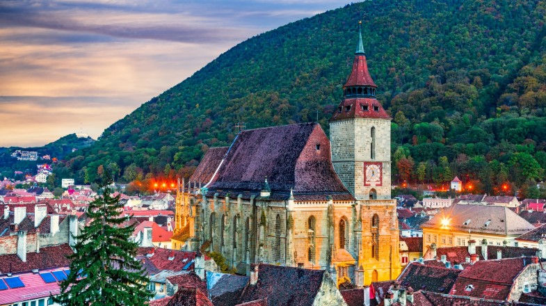 Take an excursion to the Black Church in Romania while spending one week in Romania