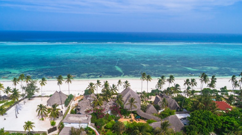 The Maldives in March boasting a picturesque beach vibe with clear waters.