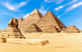 Explore the Pyramids of Giza in Cairo